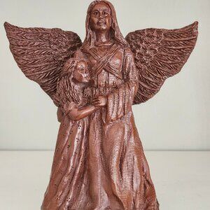 G. Ruggeri 1997 Guardian Angel And Little Girl Statue LTD. Ed. 2052 of 2500